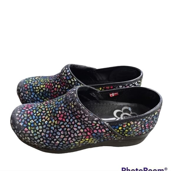 Sanita Women's Clog Multi-colored Stained Glass Print size 39/8 US - Picture 4 of 15
